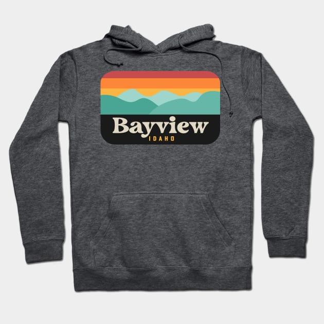 Bayview Idaho Lake Pend Oreille Coeur d'Alene Mountains Hoodie by PodDesignShop